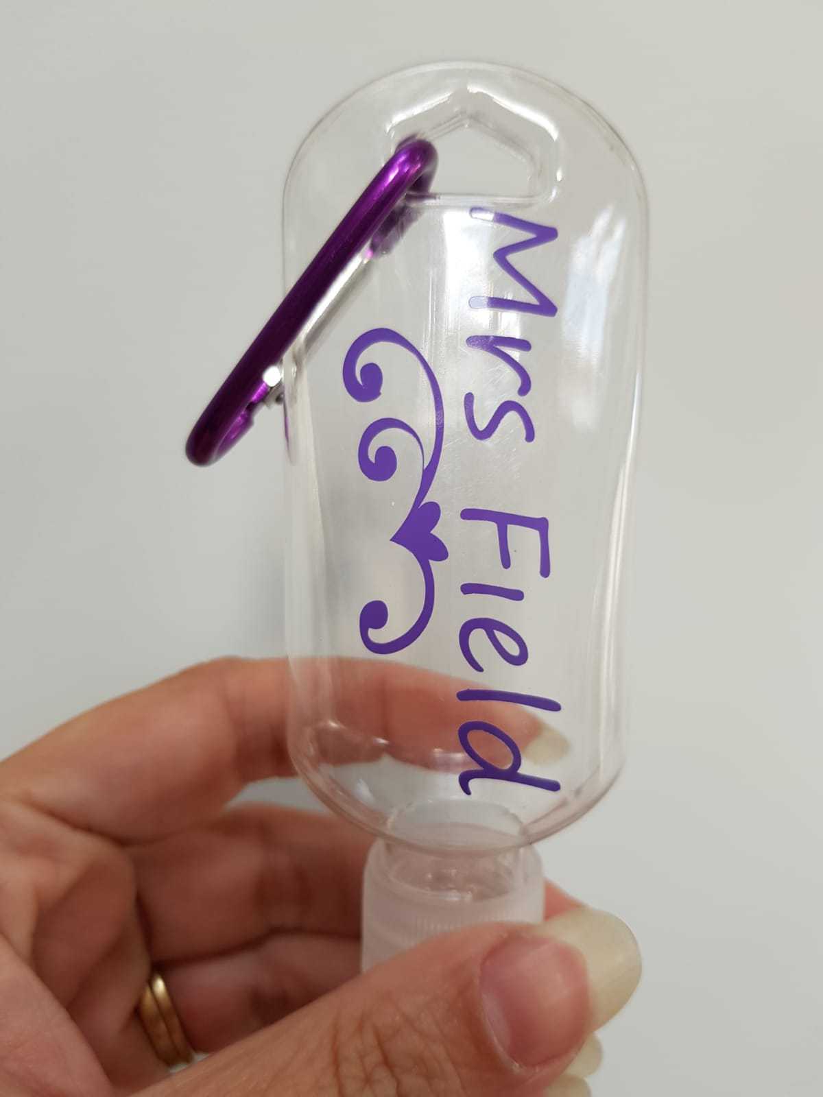 Hand Sanitiser bottle key ring Image 5